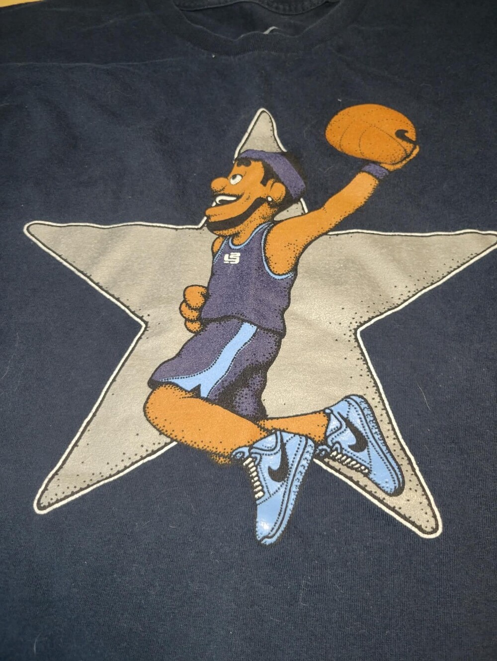 Rare Lebron James NBA Muppet Nike All Star Shirt Large
